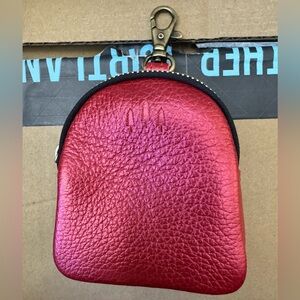 Portland Leather Goods Reba Red Itsy Bitsy Pouch